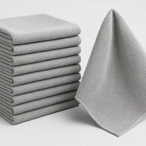 Premium Microfiber Kitchen Towels - Lint-Free & Highly Absorbent Pack of 12