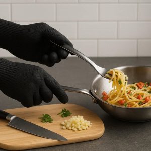 7 Slim Fit Heat Resistant Gloves - Dexterity for Fine Kitchen Tasks